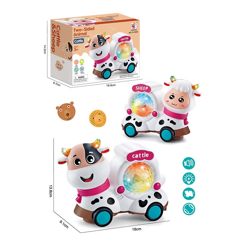 Jucarie interactiva cu doua animalute